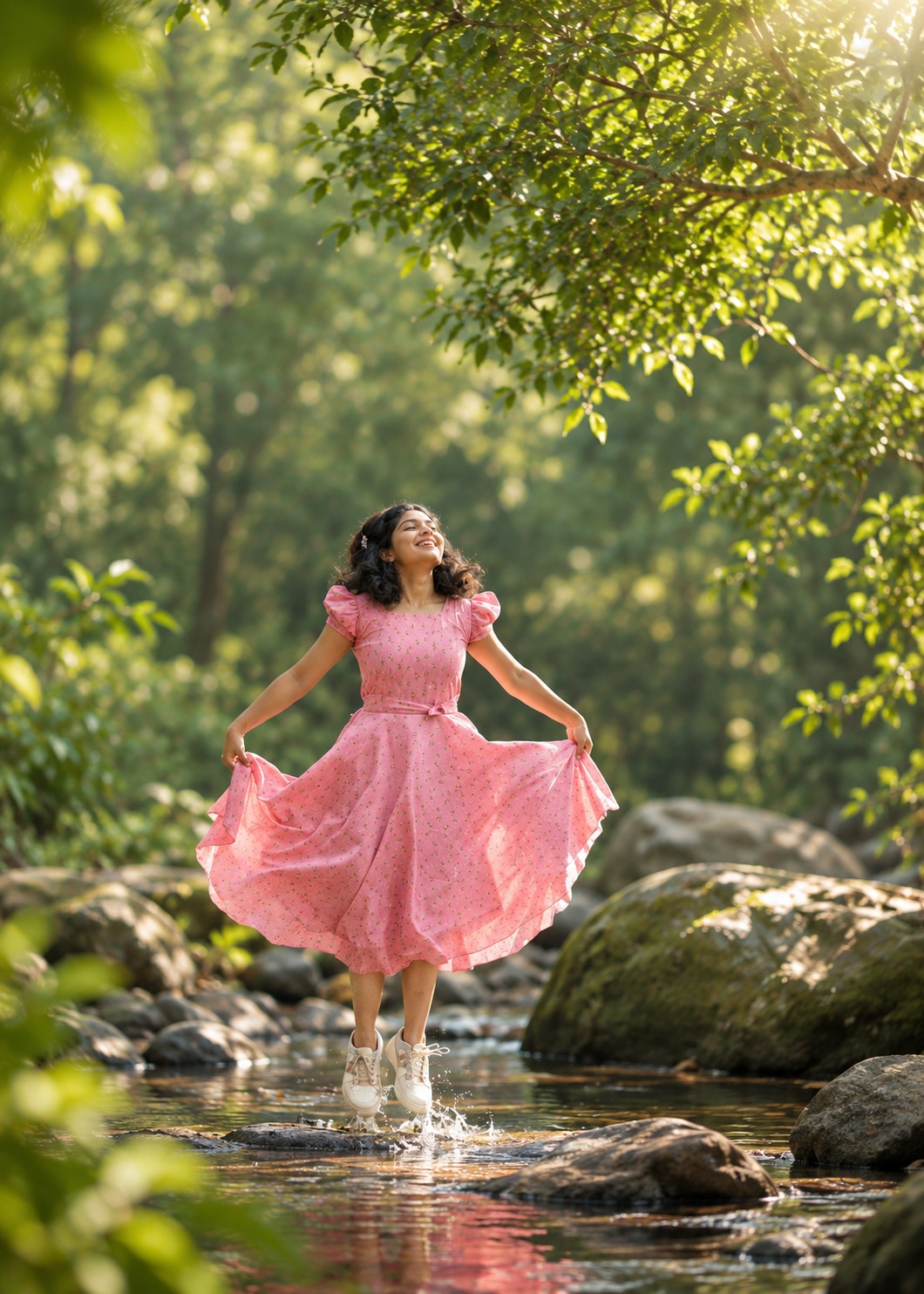 A peaceful moment of reflection and self-discovery